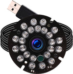 1080P Day Night Vision USB Camera Module IR Infrared Webcam Board 3.6mm Lens Wide Angle PC Camera Mini UVC USB2.0 Lightburn Camera High Speed 100fps Industrial Video USB with Camera for Computer