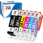 starink Compatible PGI-280XXL CLI-281XXL Ink Cartridge TS8320 Replacement for Canon 280 281 Ink for Pixma TS9120 TS8220 TS8120 TR8620 TR8520 TR8620a TS8322 TS8222 Printer, 6-Pack