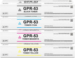 GPR-53 Toner Cartridges Set Black Cyan Magenta Yellow Compatible for Canon GPR53 for ImageRUNNER Advance iR-ADV DX 3321 3325 3330 3520 3525 3530 3725 3730 3826 3830 3835 Printer