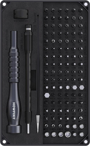 HowFixit PRO MAX 106-in-1 Screwdriver Set for Repair Electronics Disassembly Laptop, Game Console, Smartphone, iPhone, Macbook, PC, Camera, Watch etc