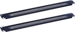 RackPath 1U Blank Rack Mount Panel Spacer with Venting for 19in Server Rack Enclosure or Network Cabinet – 2 Pack, Black