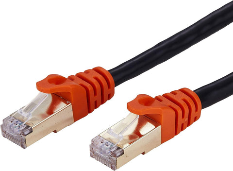 Cables Direct Online 15FT Cat7 Outdoor Ethernet Cable 26AWG SFTP Heavy-Duty Cat 7 Networking Patch Cord RJ45 600Mhz Waterproof Direct Burial