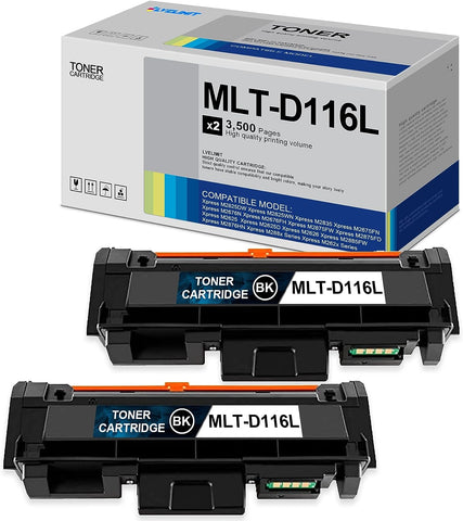 MLT-D116L (SU832A) Black Toner Cartridge - LVE Compatible Replacement for MLT-D116L D116L Toner for Xpress M2625D M2626 M2885FW M2876HN M288x Series M267x Series M287x Series Printer, 2-Pack