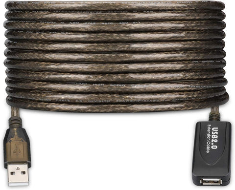 LDKCOK USB 2.0 Type A Male to A Female Active Repeater Extension Cable High Speed 480 Mbps (15FT-5M)