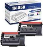 TN850 Compatible TN-850 Black High Yield Toner Cartridge Replacement for Brother TN-850 DCP-L5500DN MFC-L6700DW MFC-L6750DW HL-L6250DW HL-L6300DW Toner.(2 Pack)