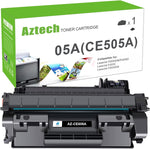 Aztech Compatible Toner Cartridge Replacement for HP 05A CE505A for HP P2035 P2035N P2055DN Printer (Black, 1-Pack)