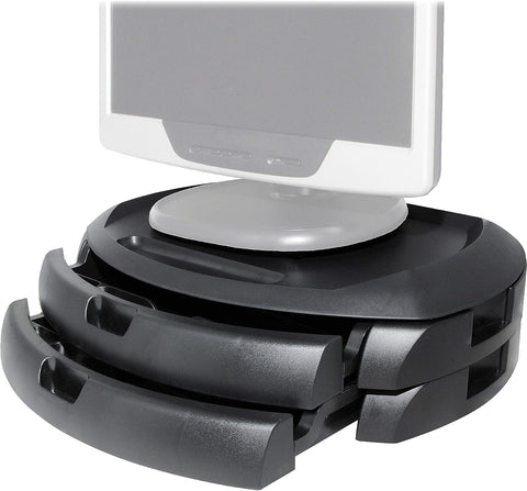 Kantek LCD Monitor Stand, 18" X 12.5" X 5", Black, Supports 35 Lbs