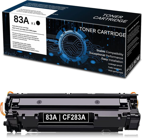 (1 Pack) CF283A Toner Cartridge Replacement for HP 83A Pro MFP M225dn M225dw M125a M125nw M126a M126nw M125r M125ra M125rnw Printer Toner.