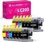 ALLWORK Compatible Ink Cartridge Replacement for Brother LC203 LC203XL LC201 LC201XL for Brother MFC-J460DW J480DW J485DW J680DW J880DW J885DW J4320DW J4420DW J4620DW J5620DW J5520DW J5720DW (12 Pack)