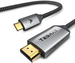 Tesmax USB C to HDMI Cable, 4K@60Hz USB Type C to HDMI Cable, Thunderbolt 3 Compatible with MacBook Pro, iPad Air 4, iPad Pro 2020, MacBook Air, iMac, S20, XPS 15 and More?10FT