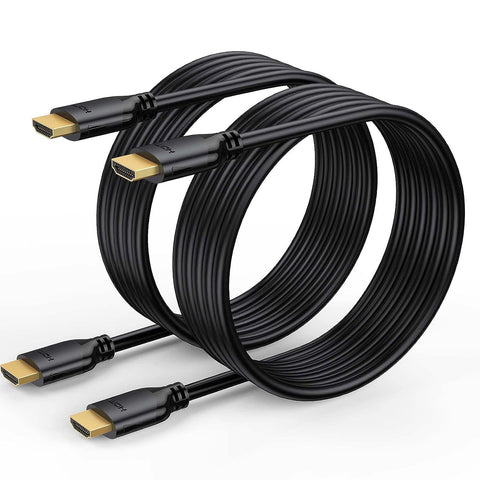 UVOOI 4K HDMI Cable 6FT 2-Pack, HDMI to HDMI Cable 6 Foot High Speed HDMI 2.0 Cord Supports 4K@60Hz, 2K 1440P@144Hz, 1080P, HDCP 2.2, HDR, 3D, ARC & Ethernet