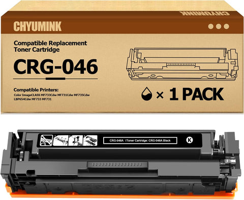 JC Toner Compatible Toner Cartridge Replacement for CRG-046A 046H for use with Color Laserjet MF731Cdw MF733Cdw MF735Cdw Printer(Black,1-Pack)