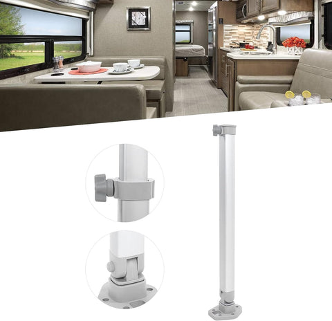 Qiilu Table Pedestal Stand 510?760mm Height Adjustable Table Leg Pedestal Marine Caravan Motorhome Table Lifting Telescopic Folding Support for RV Caravan Boat Yacht