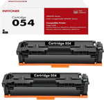 054 054H Black Toner 2-Pack Compatible Replacement for Canon 054 CRG054 Color ImageCLASS MF642Cdw MF644Cdw MF641Cw LBP622Cdw MF642 MF644 Printer Ink