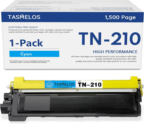 TASMELOS TN210 tn210C Compatible Toner Cartridge TN-210 tn210 Replacement for Brother HL-3045CN HL-3070CW HL-3075CW HL-8370 HL-3040CN MFC-9125CN MFC-9320CN MFC-9325CW MFC-9120CN (TN-210, 1 Pack)