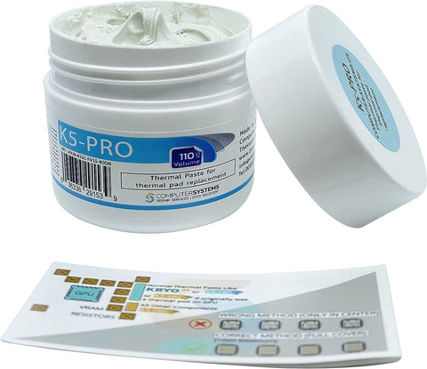 K5 PRO 110g Viscous Thermal Paste for Thermal Pad Replacement Liquid Thermal Pad Putty Compatible with Apple iMac, Asus ROG, Acer Nitro, MSI laptops, RTX 3080, 3090, PS4, Nintendo Switch, XBOX