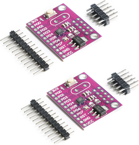JESSINIE 2Pcs C8051F300 MCU Single Chip Microcontroller Development Board Mixed Signal ISPFLASH Microcomputer Module Board CJMCU-8051 Industrial Control Module