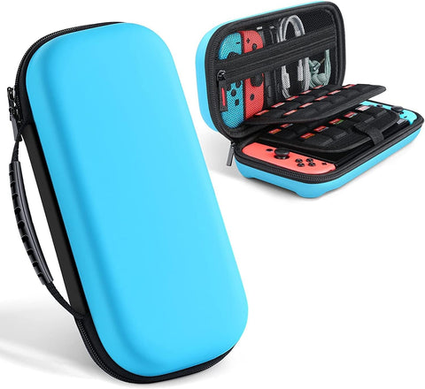 Carrying Case for Nintendo Switch and Accessories, Protective Hard Portable Travel Carry Case Shell Pouch for Nintendo Switch Console & Accessories with 20 Game Cartridges