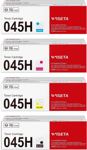 045H Toner MF634cdw Toner Compatible Toner Cartridge Replacement for Canon 045H Toner Cartridges 045 CRG-045H for Canon Color ImageCLASS MF634Cdw MF632Cdw LBP612Cdw MF635Cx MF634 Printer (4 Pack)