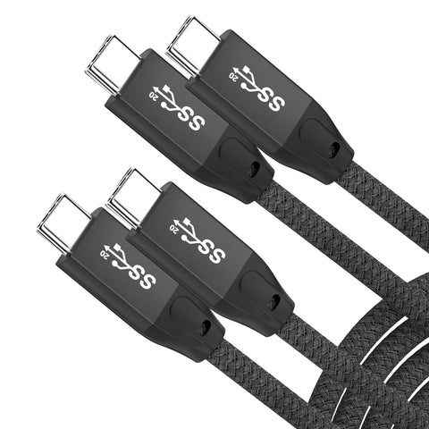 UseBean USB C to USB C Cable 100W 3.3FT(2 Pack), USB 3.2 Gen 2X2 20Gbps Data Transfer Type-C Cable PD Fast Charging,4K Video Monitor Cord,for Thunderbolt 3/4 MacBook Pro, iPad Pro,Galaxy S21/S20