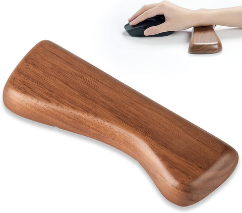 ColorCoral Wrist Rest for Computer Keyboard and Mouse, Gaming Wooden Mouse Wrist Rest Wood Ergonomic Palm Rest Also Fits Numeric Keypad (8")