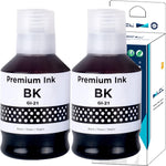 LCL Compatible Ink Bottle Pigment Replacement for Canon GI21 GI-21 GI-21PGBK GI-21BK PPIXMA G3260 G2260 G1220 (2-Pack Black)