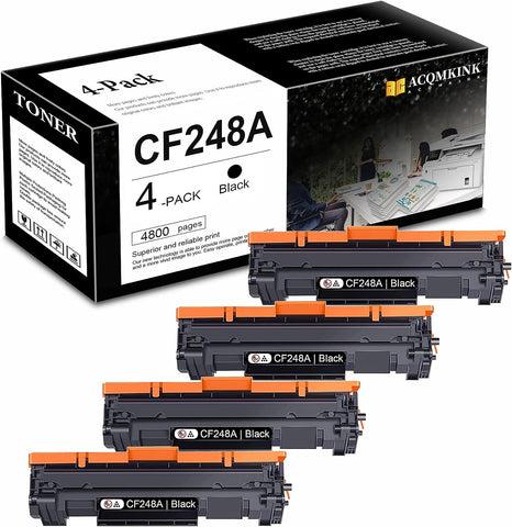 48A Compatible CF248A Toner Cartridge Replacement for HP CF248A Pro M15a M15w Pro MFP M28a M28w M29w M30w M31w Printer Toner.(4Black)