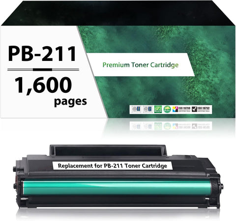 PB-211 Toner Cartridge Replacement for Pantum PB-211 PB-211EV Toner Cartridge Work with Pantum P2502w P2500W M6550 M6550W M6550N M6600 M6600W M6600N P2500 P2500NW (1600 Pages)