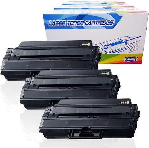 Inktoneram Compatible Toner Cartridges Replacement for Samsung D115L MLT-D115L MLTD115L Xpress SL-M2820DW SL-M2870FW SL-M2620 SL-M2820 SL-M2670 SL-M2870 SL-M2880FW SL-M2830DW (Black, 3-Pack)