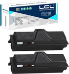 LCL Compatible Toner Cartridge Replacement for Kyocera TK132 TK-132 1T02HS0US0 FS-1028mfp FS-1128mfp FS-1300D FS-1350DN (2-Pack Black)