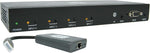 Tripp Lite HDMI Over Cat6 Presentation Switch/Extender 4-Port 4K 60Hz 50ft (B320-4X1-HH-K1)