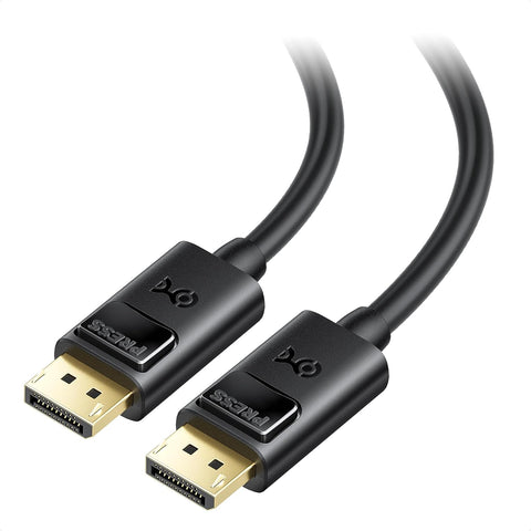 Cable Matters [VESA Certified] 2-Pack 6 ft DisplayPort Cable 1.4, Support 8K 60Hz, 4K 144Hz (DisplayPort 1.4 Cable) with FreeSync, G-SYNC and HDR for Gaming Monitor, PC, RTX 3080/3090, RX 6800/6900