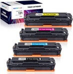 CLYWENSS Compatible crg-131 Toner Cartridges Replacement for Canon 131 131H Toner to use with MF8280Cw MF628Cw MF624Cw LBP7110Cw Laser Printer (Black, Cyan, Magenta, Yellow, 4 Pack)