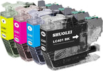 SHUOLEI LC401 Ink Cartridge Compatible for Brother LC401 LC401XL Standard Yield Works with MFC-J1010DW MFC-J1012DW MFC-J1170DW (4 Pack?1 Black, 1 Cyan, 1 Magenta, 1 Yellow)