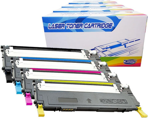 Inktoneram Compatible Toner Cartridges Replacement for Samsung CLP315 CLP-315 409S CLT-409S CLP-310 CLP-315W CLX-3170 CLX-3175FN CLX-3175FW ([Black,Cyan,Magenta,Yellow], 4-Pack)