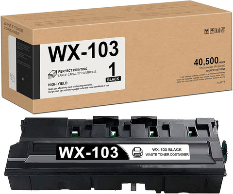 HUIAYA WX-103 Waste Toner Container 103 Black 1-Pack Compatible Replacement for bizhub 224e 284e 308 364e;MFX-C2280 C2880 C3680 Printer