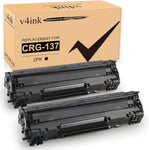 V4INK New Compatible CRG 137 Toner Cartridge Replacement for Canon 137 for Canon imageCLASS D570 MF216N MF244DW MF247DW MF249DW MF232W MF236N MF237w MF229DW MF227DW MF212W MF217W LBP151DW Black 2 Pack