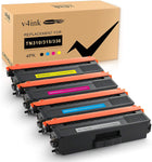 v4ink 4PK Compatible Brother TN336 TN315 TN310 TN331 Black Cyan Magenta Yellow Toner Cartridge Set for Brother HL-L8350CDW HL-4150CDN HL-L8350CDWT MFC-L8850CDW MFC-9970CDW Printer (New Version)