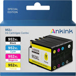 952XL Ink Cartridges Combo Pack Replacement for HP 952 XL HP952XL HP952 Black Color for OfficeJet Pro 8710 7740 8720 8702 8210 7720 8715 8730 8740 8216 8725 8700 8200 Printer (4 Pack)