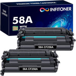 58A CF258A Toner Cartridge Black with Chip Compatible Replacement for HP 58A CF258A 58X CF258X Laserjet Pro M404n M404dn M404dw MFP M428fdw M428fdn M428dw M404 M428 Printer 2-Pack Black