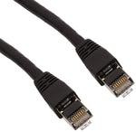 Monoprice 124400 Cat6A Ethernet Patch Cable - Network Internet Cord - RJ45, 550Mhz, STP, Pure Bare Copper Wire, 10G, 26AWG, 50ft, Black