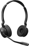 Jabra Engage 55 Stereo Wireless Headset with Link 400 USB-C DECT Adapter – Noise-Cancelling Microphone, Extensive Range, Hearing Protection – Certified for Google Meet and Zoom – Black