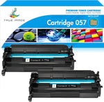 TRUE IMAGE Compatible Toner Cartridge Replacement for Canon 057 057H CRG-057 Work with ImageCLASS MF445dw MF448dw LBP226dw LBP227dw LBP228dw MF449dw MF445 Laser Printer Ink (Black, 2-Pack)