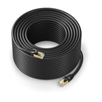 Cat 7 Ethernet Cable 300.0 ft - Internet & Network LAN Patch Cable, RJ45 Connectors - [300.0ft / Black] - Perfect for Gaming, Streaming, and More!