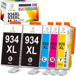 MS Deer Compatible 934 and 935 XL Ink Cartridges Replacement for HP 934XL 935XL Work with Officejet Pro 6830 6230 6815 6835 6812 6820 6220 6825 6836 Printer (2 Black 1 Cyan 1 Magenta 1 Yellow) 5-Pack