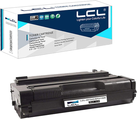 LCL Compatible Toner Cartridge Replacement for Ricoh 407245 SP 311DN 311DNW 325DNW 325SFNW 325SNW (1-Pack Black)