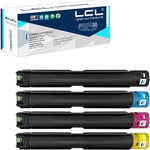 LCL Compatible Toner Cartridge Replacement for Xerox WorkCentre 7120 7125 7220 7220I 7225 7225I 006R01457 006R01460 006R01459 006R01458 (4-Pack Black Cyan Magenta Yellow)