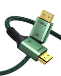 BATBI 8K HDMI 2.1 Cable 1.5F/0.45M 48gbps 8k@60Hz?4K@120Hz Ultra High Speed HDMI eARC Cable for HDCP2.2/2.3 HDR10 3D,Compatible with Dolby Vision Apple TV/PS5/PS4/Roku TV/HDTV/Blu-ray/LG/Samsung QLED