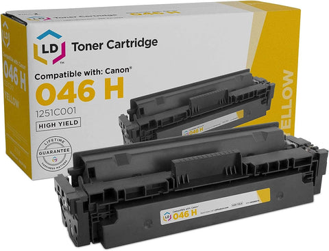 LD Compatible Toner Cartridge Replacement for Canon 046H 1251C001 High Yield (Yellow)