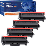 TN760 Toner for Brother Printer Toner TN-730/TN-760 Compatible Replacement for Brother TN760 TN 760 TN730 TN-760 Toner Cartridge Black High Yield for MFC-L2710DW DCP-L2550DW HL-L2350DW Printer 4-Pack